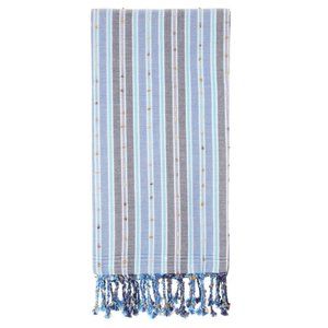 Bohemian Blue Turkish Towels - 100% Cotton Boho Beach Bath Towel
